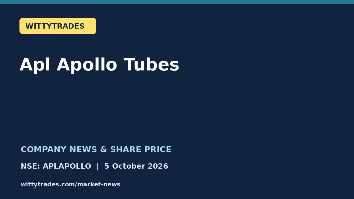 Apl Apollo Tubes company news and share price coverage for 5 October 2026