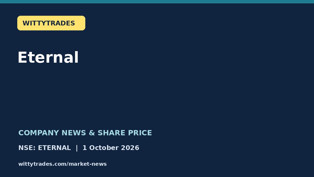 Eternal company news and share price coverage for 1 October 2026