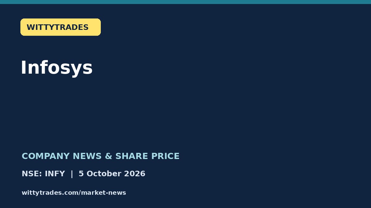 Infosys company news and share price coverage for 5 October 2026