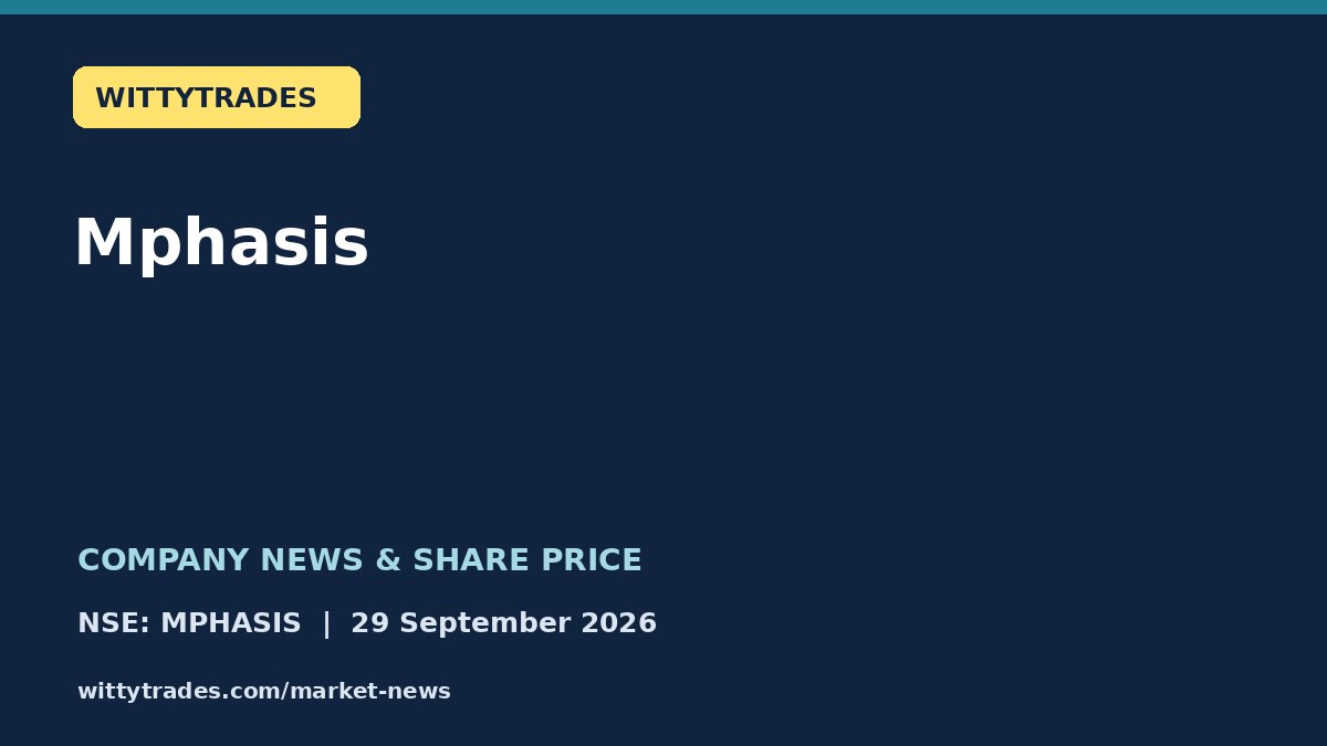 Mphasis company news and share price coverage for 29 September 2026