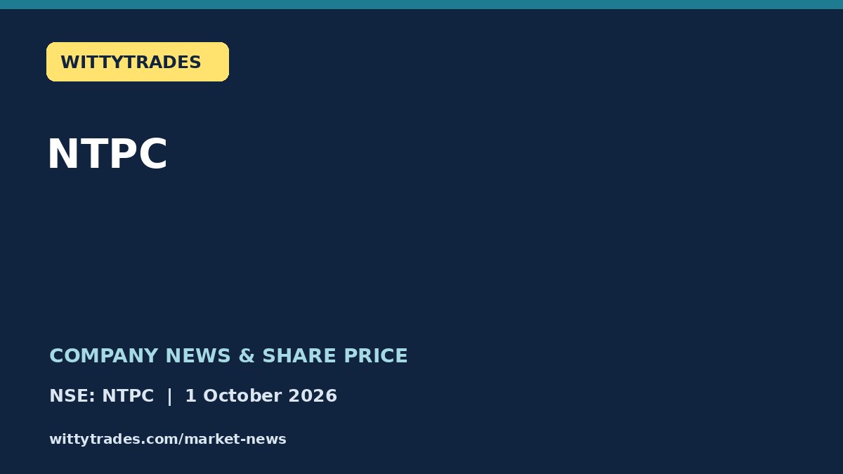NTPC company news and share price coverage for 1 October 2026