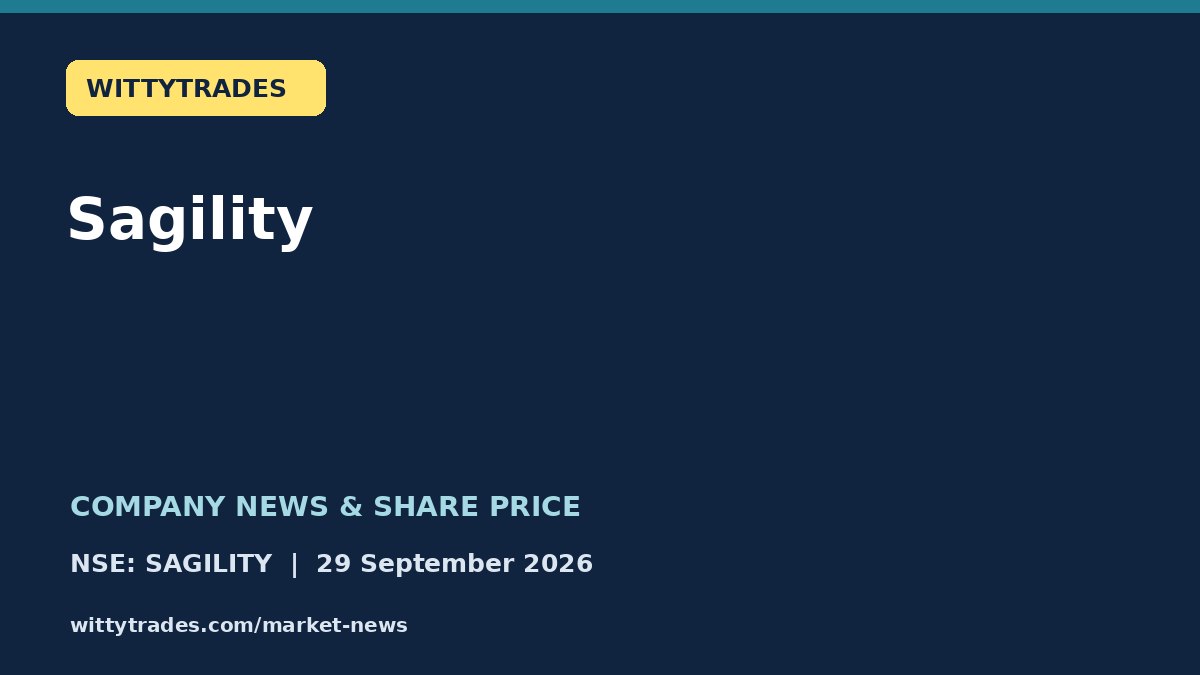 Sagility company news and share price coverage for 29 September 2026